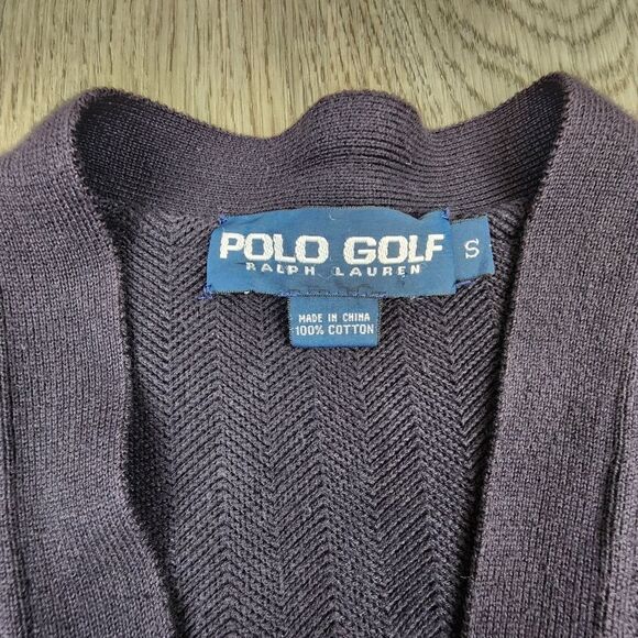 Polo Ralph Lauren Golf 100% Cotton Cardigan size S - Picture 5 of 7